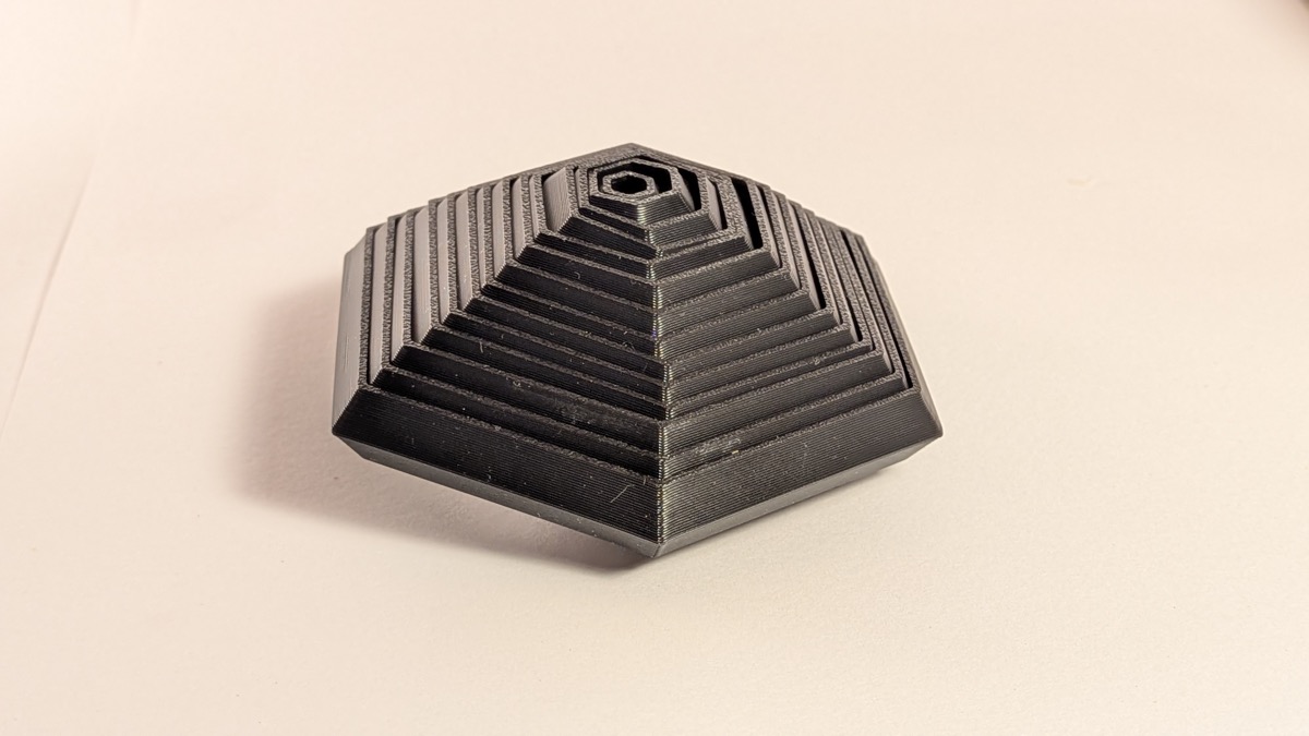 3D printed hexagonal layered fidget toy