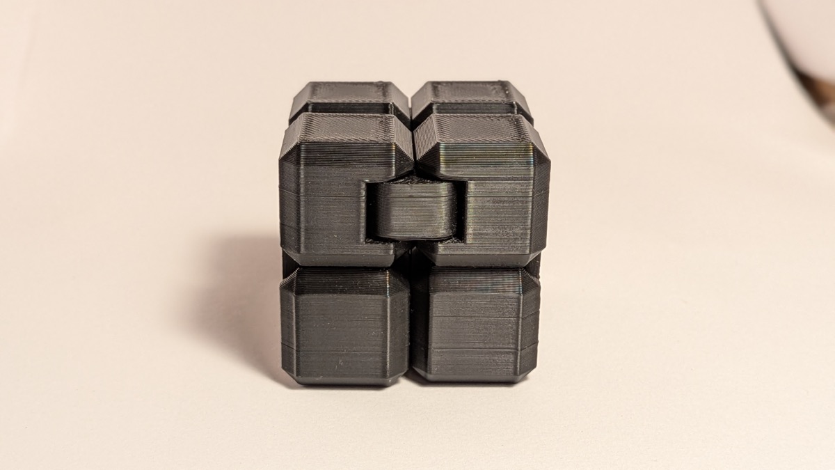 3D printed infinity cube fidget toy
